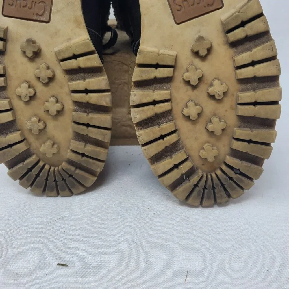 Circus By Sam Edelman Womens Kilbourn Winter Boots Brown Faux Fur Lace Up SZ 6 - Picture 11 of 12